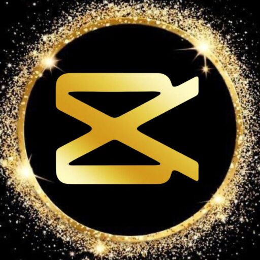 CapCut brand name on a transparent white background