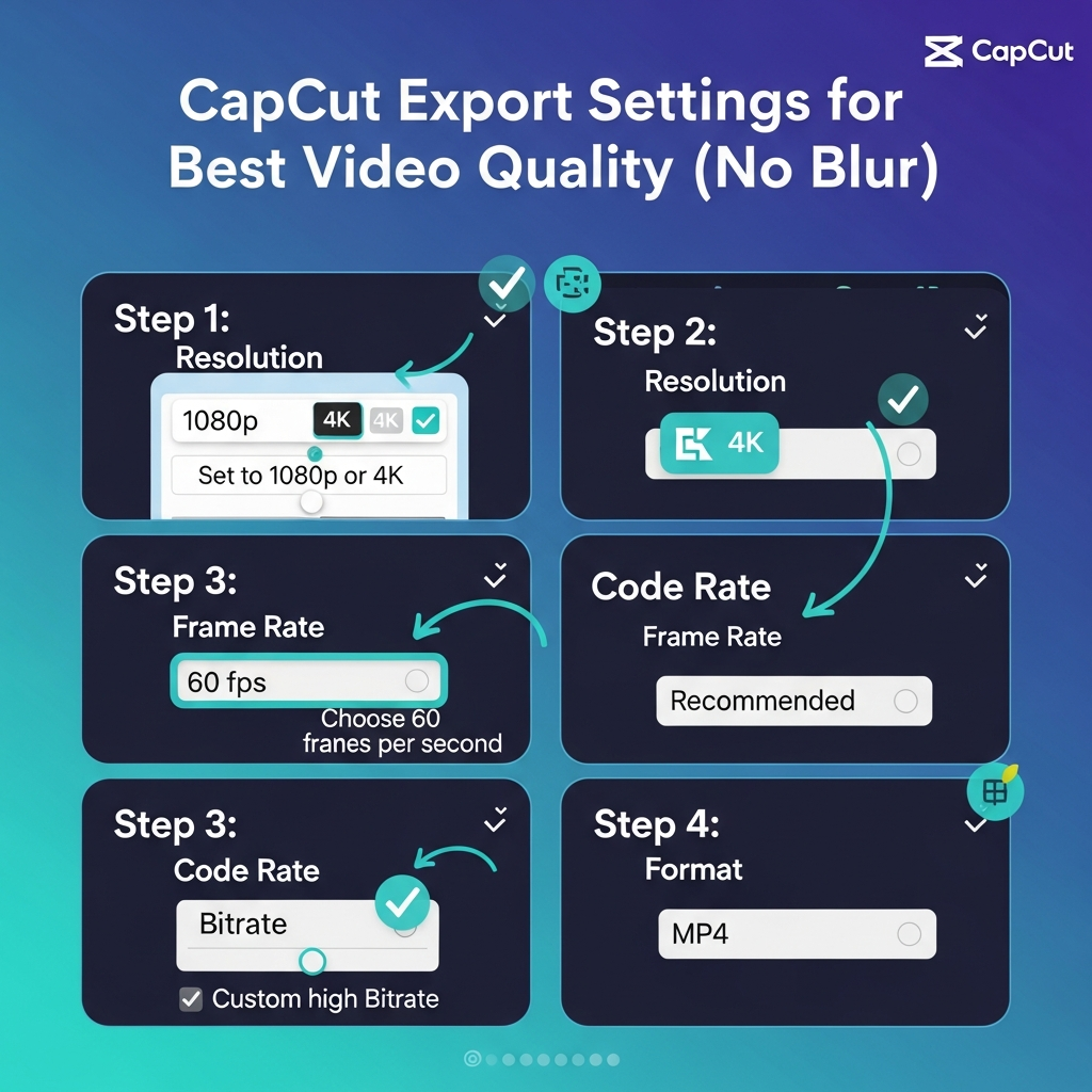 CapCut Export Settings for Best Video Quality (No Blur)