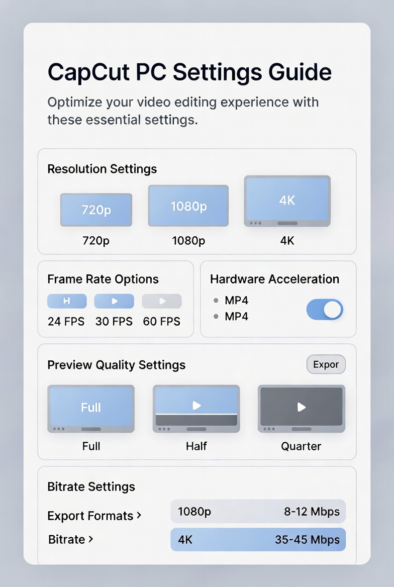 CapCut PC Best Settings (2026)