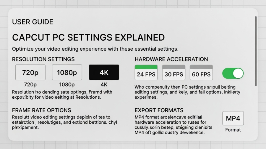 CapCut PC Best Settings (2026)